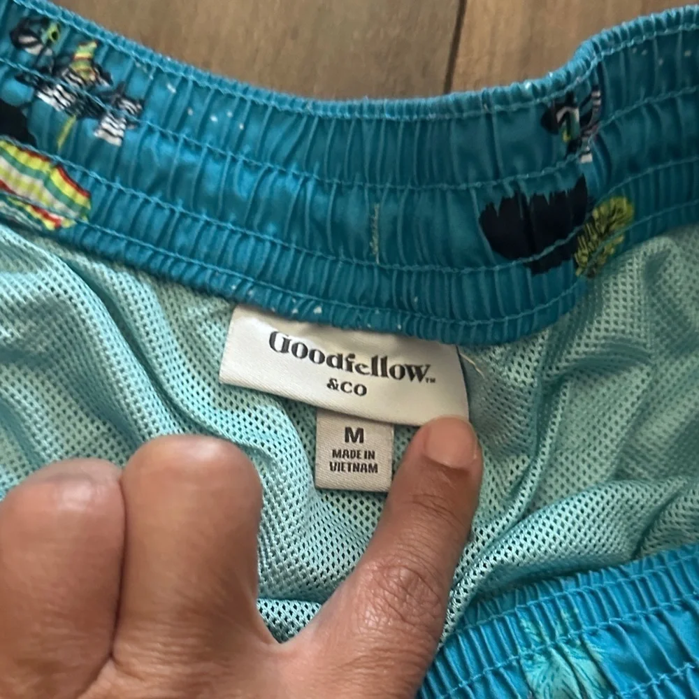Blue Tropical Print Swim Shorts   PM3